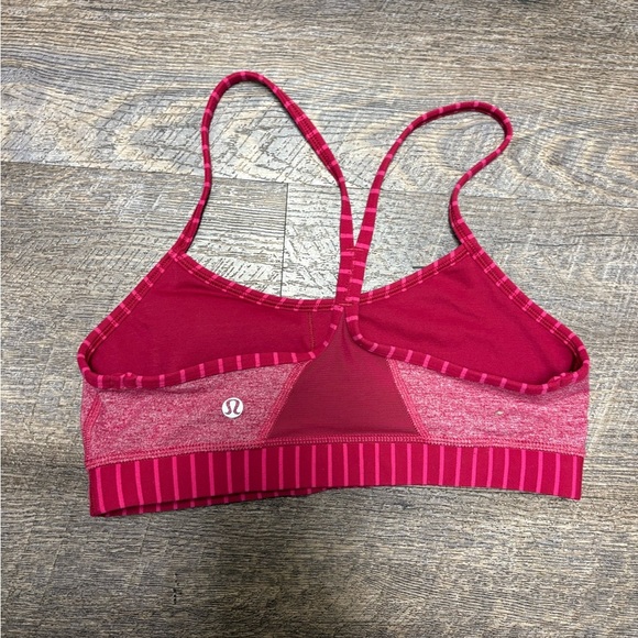 lululemon athletica Pink Striped Sports Bra - Picture 3 of 9